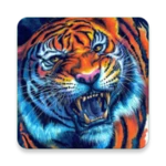 Logo of tiger background android Application 